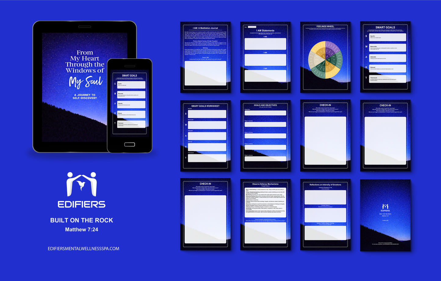 E-Journal- (Signature Edition Royal Blue Landscape) From My Heart Through The Windows of My Soul