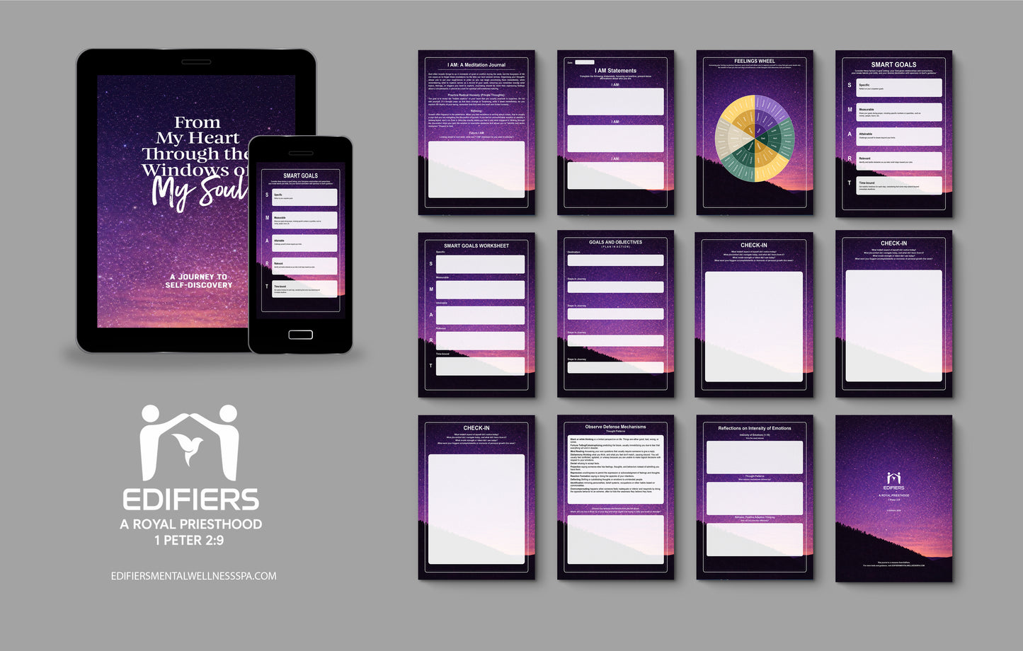 E-Journal- (Signature Edition Amethyst Starry Night) From My Heart Through The Windows of My Soul