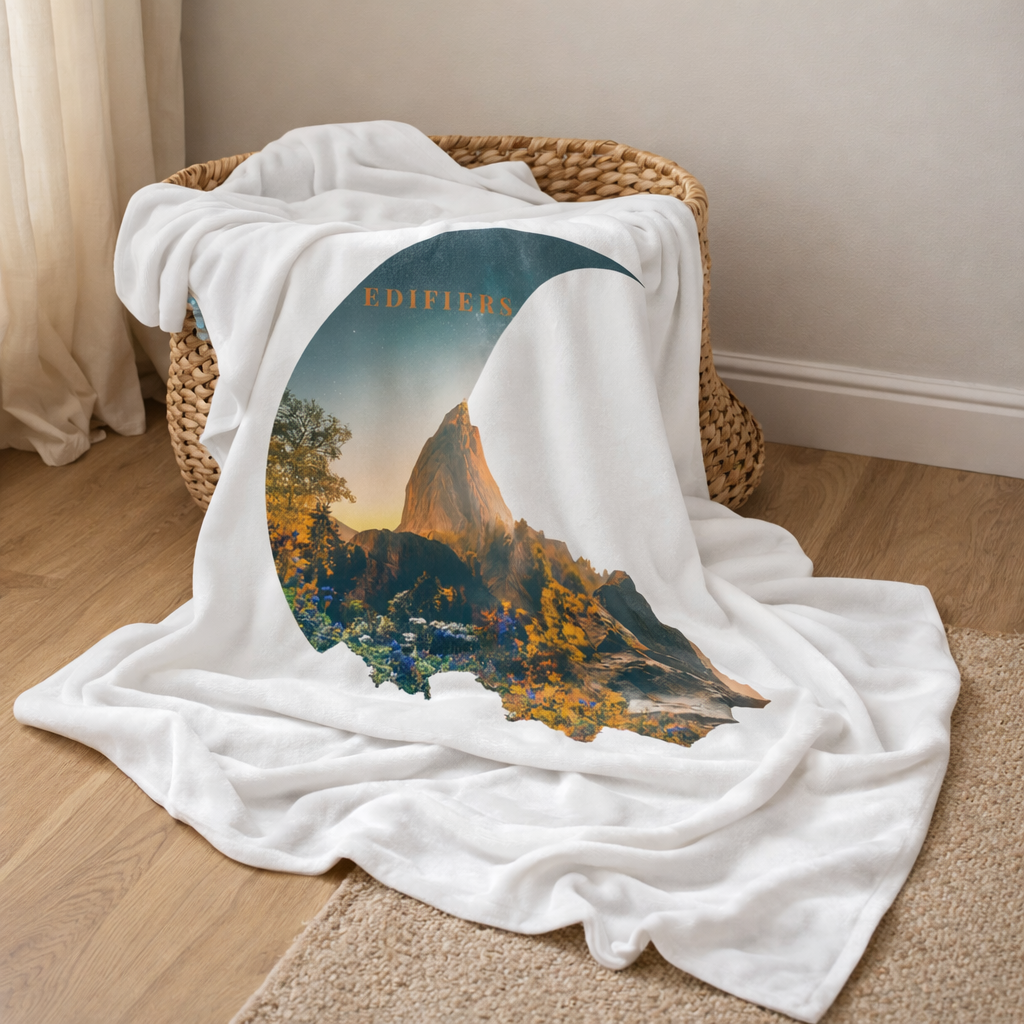 Over the Moon Throw Blanket